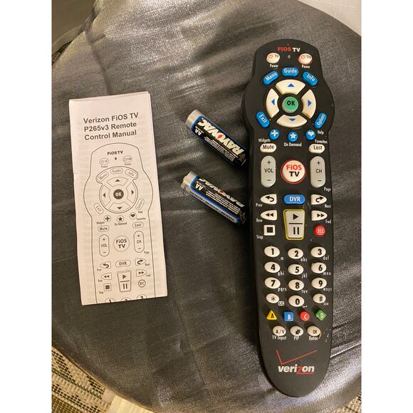 Verizon Fios TV P265v3 Remote Control New no bag w inst and batteries smudged - Picture 1 of 5